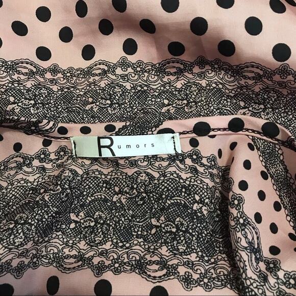 Rumors Cap Sleeves Pattern Blouse Women M - Picture 7 of 8